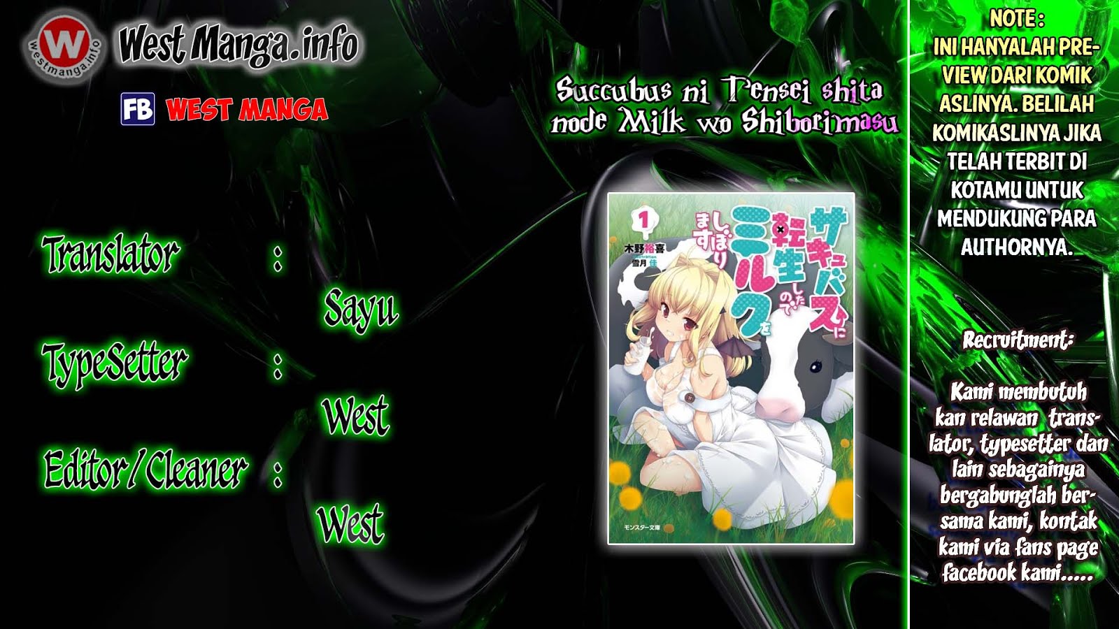 Succubus ni Tensei Shita Node Milk wo Shiborimasu Chapter 2