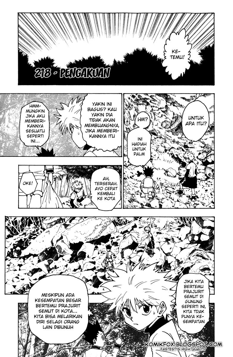 Hunter x Hunter Chapter 218