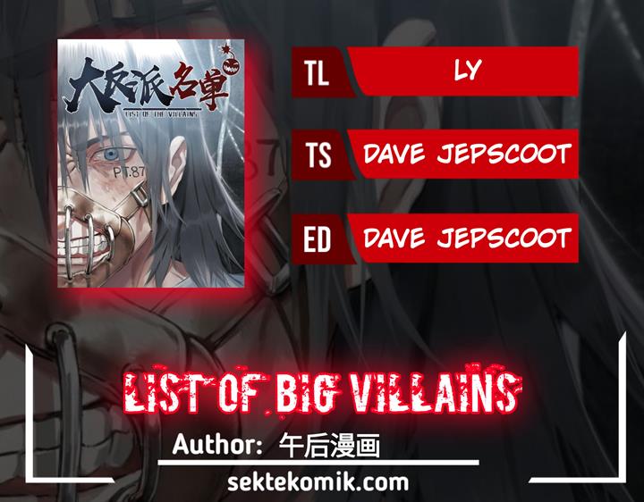 List of Big Villians Chapter 84