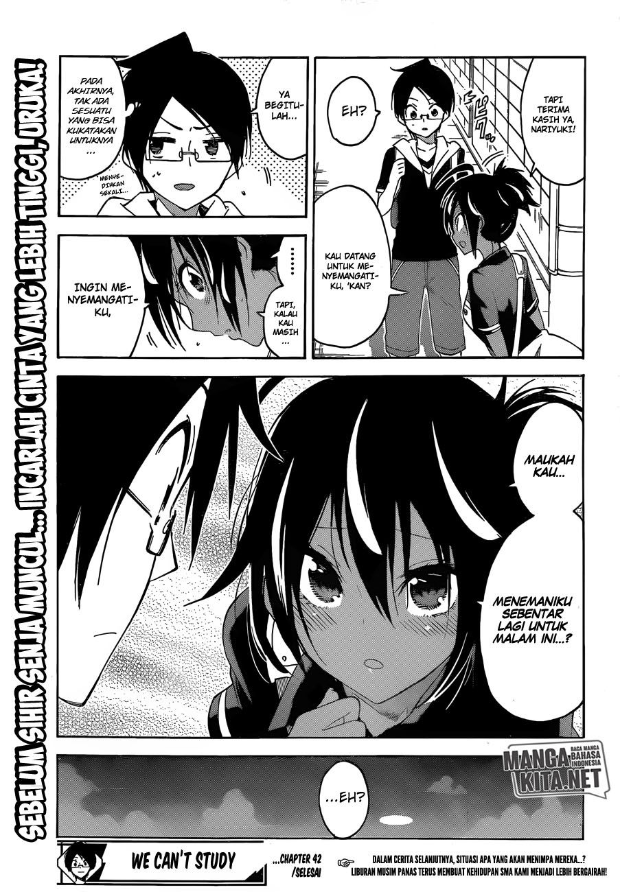 Bokutachi wa Benkyou ga Dekinai Chapter 42