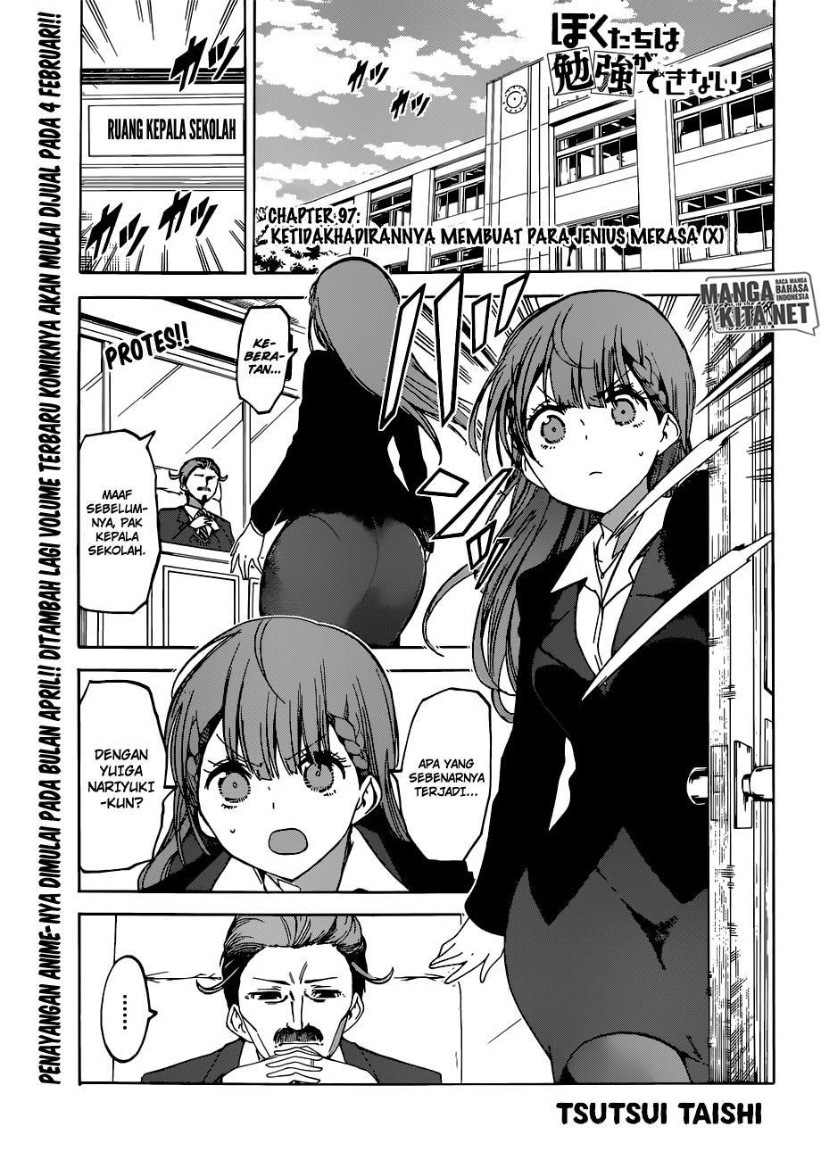 Bokutachi wa Benkyou ga Dekinai Chapter 97