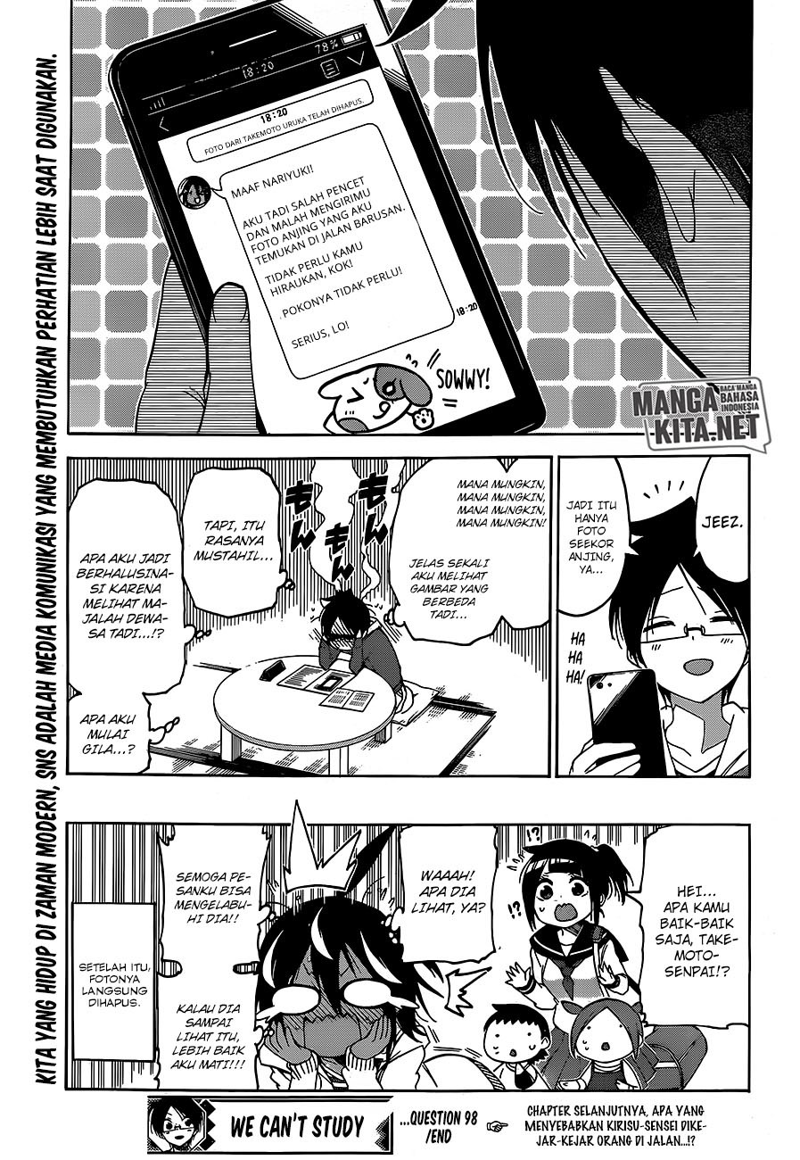 Bokutachi wa Benkyou ga Dekinai Chapter 98