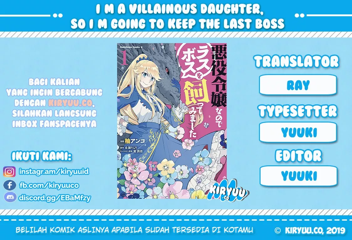 I’m a Villainous Daughter so I’m going to keep the Last Boss Chapter 3