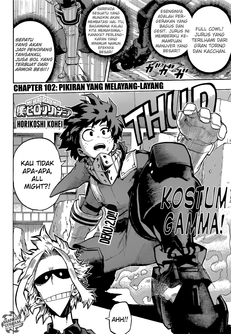 Boku no Hero Academia Chapter 102