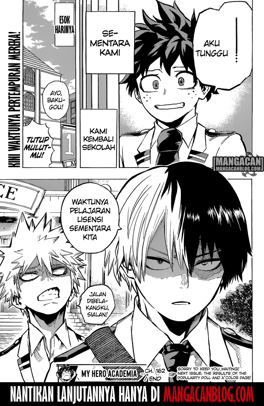 Boku no Hero Academia Chapter 162