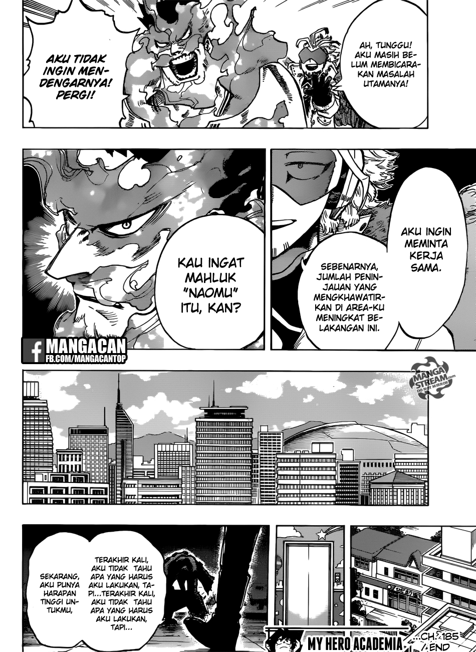 Boku no Hero Academia Chapter 185