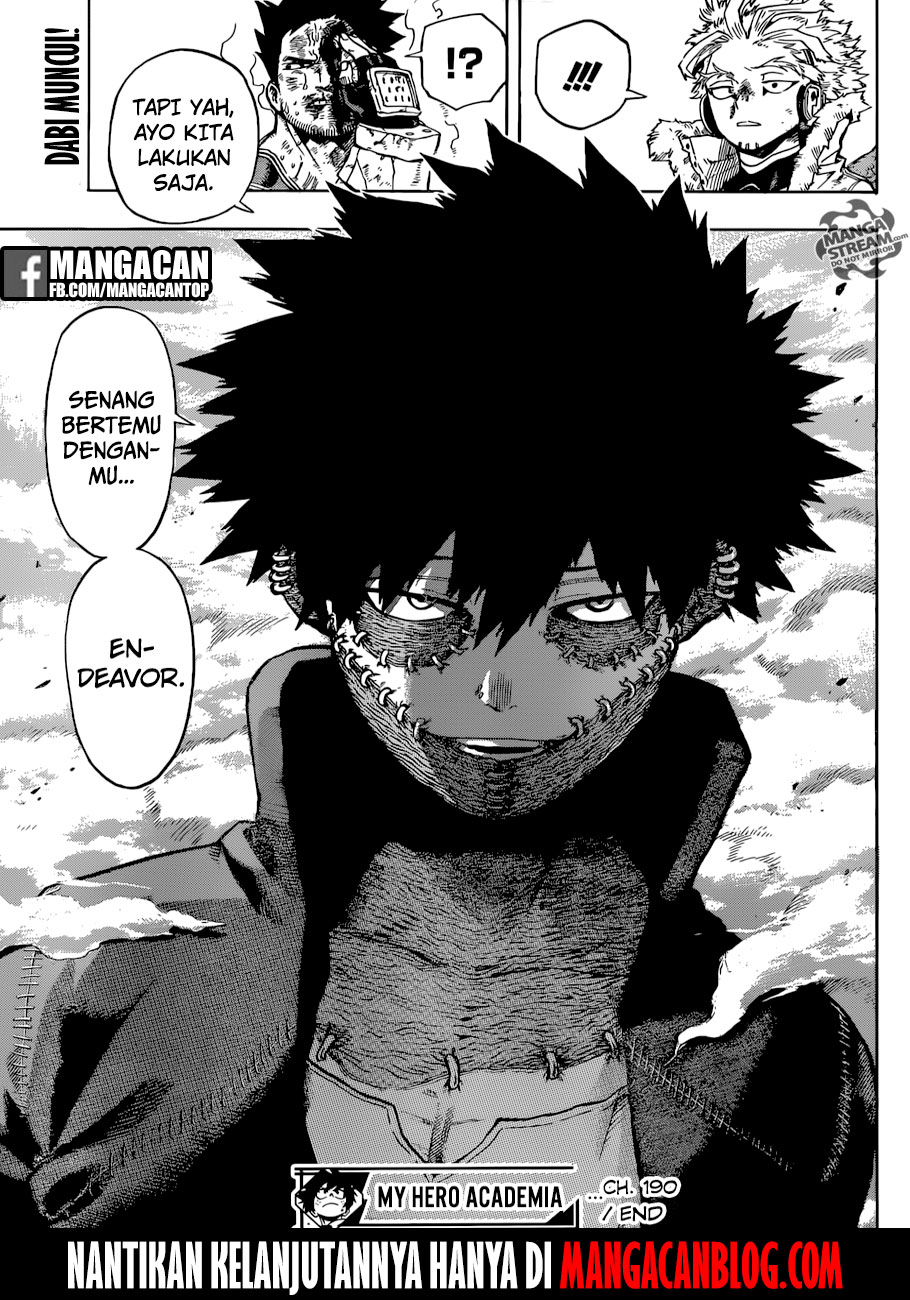 Boku no Hero Academia Chapter 190