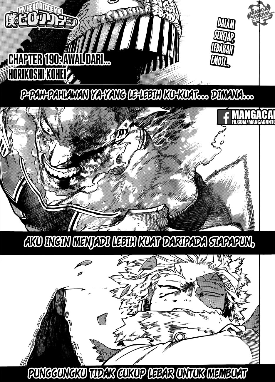 Boku no Hero Academia Chapter 190