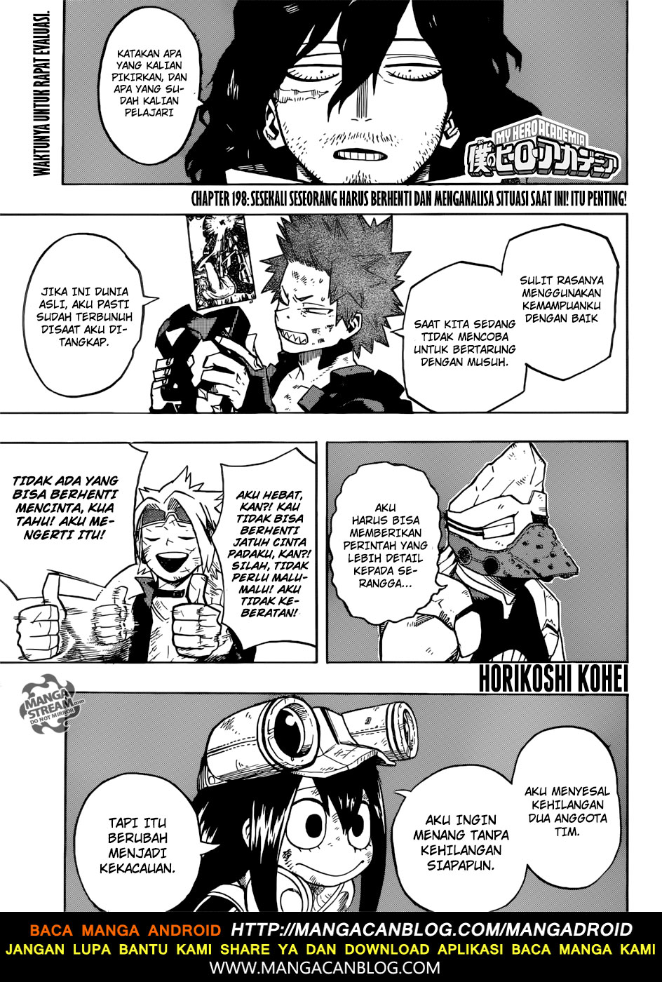 Boku no Hero Academia Chapter 198