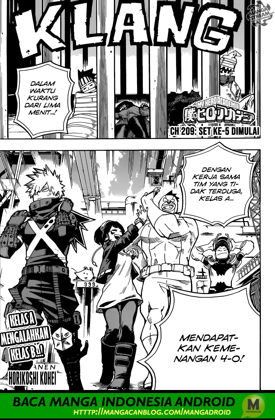 Boku no Hero Academia Chapter 209