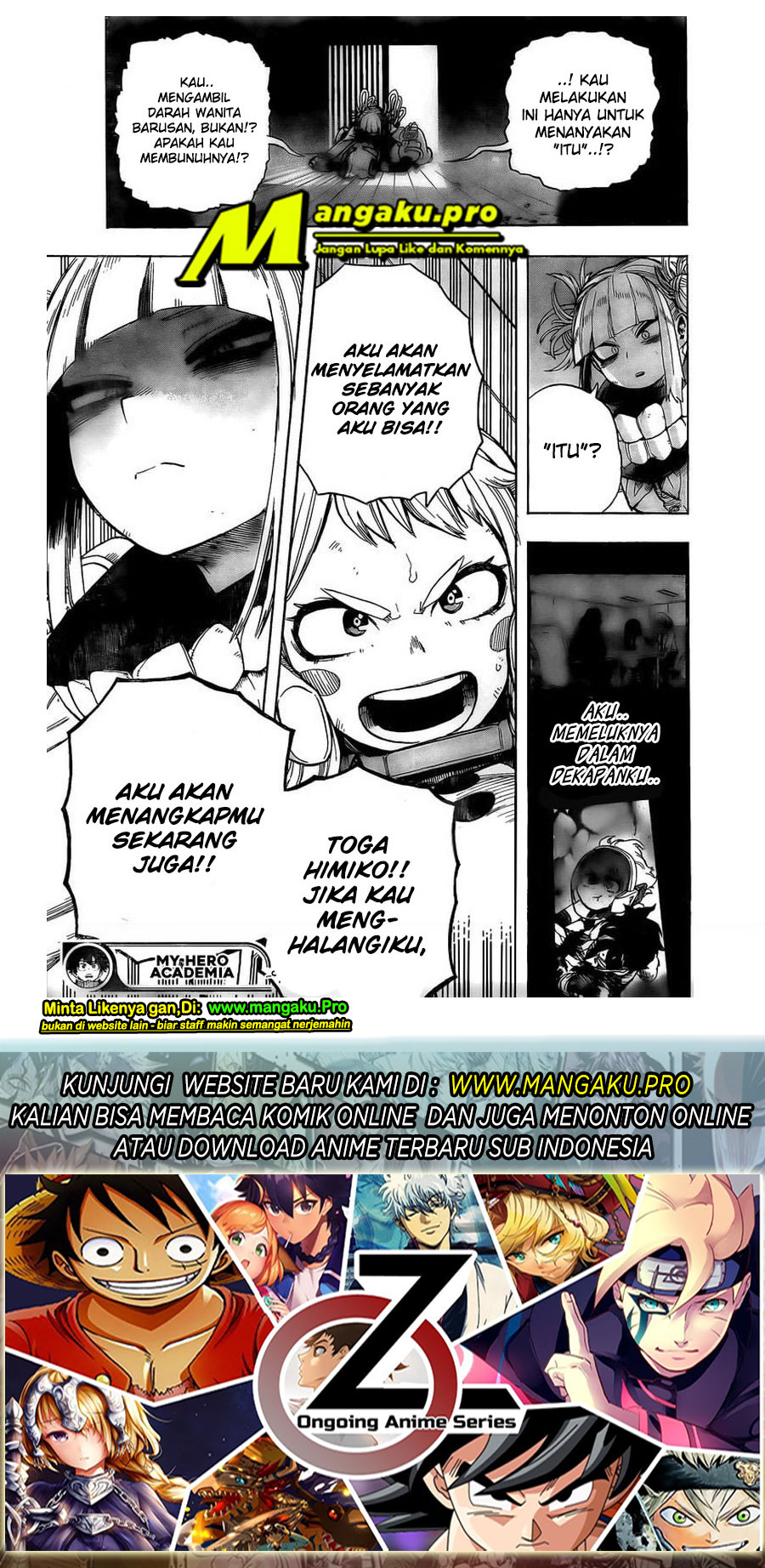 Boku no Hero Academia Chapter 288