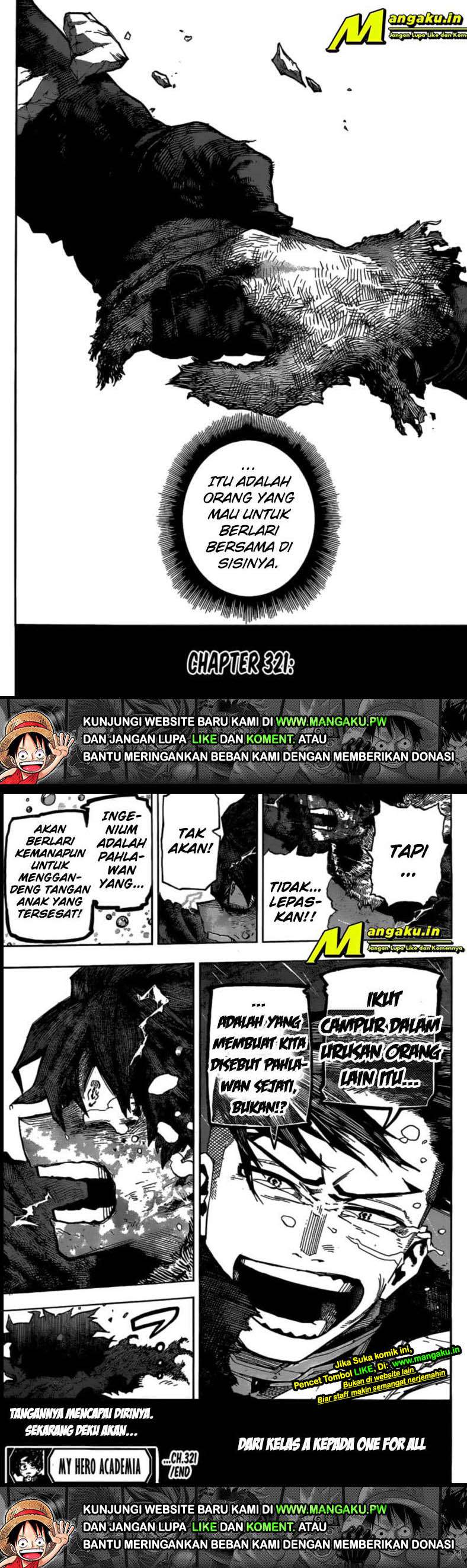 Boku no Hero Academia Chapter 321