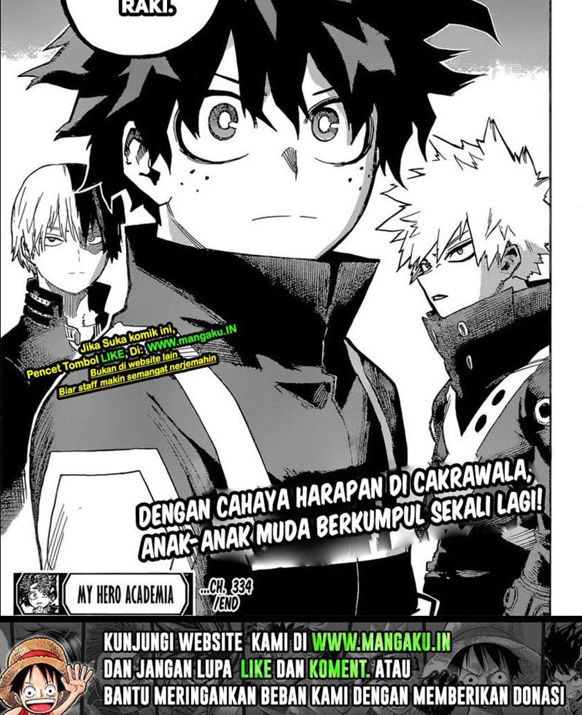 Boku no Hero Academia Chapter 334