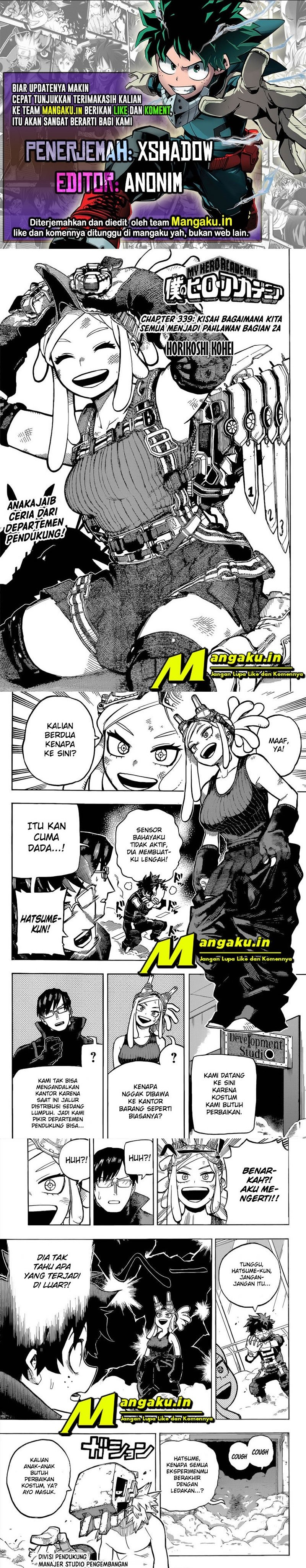 Boku no Hero Academia Chapter 339