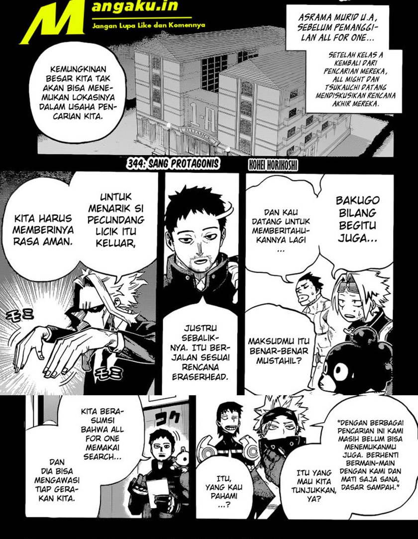 Boku no Hero Academia Chapter 344