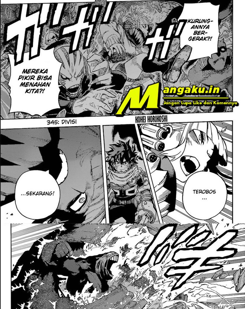 Boku no Hero Academia Chapter 345