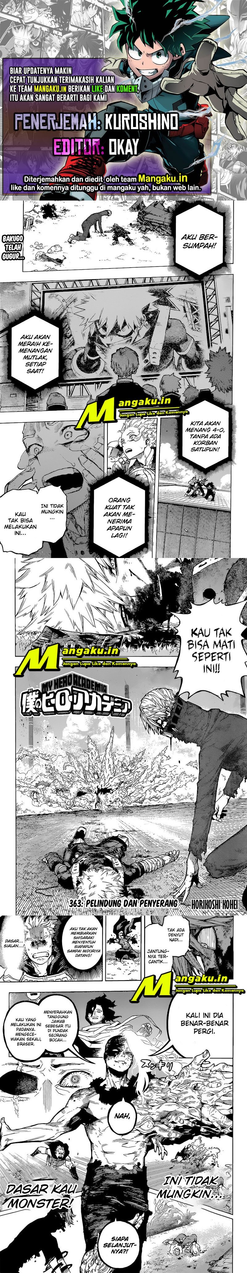 Boku no Hero Academia Chapter 363