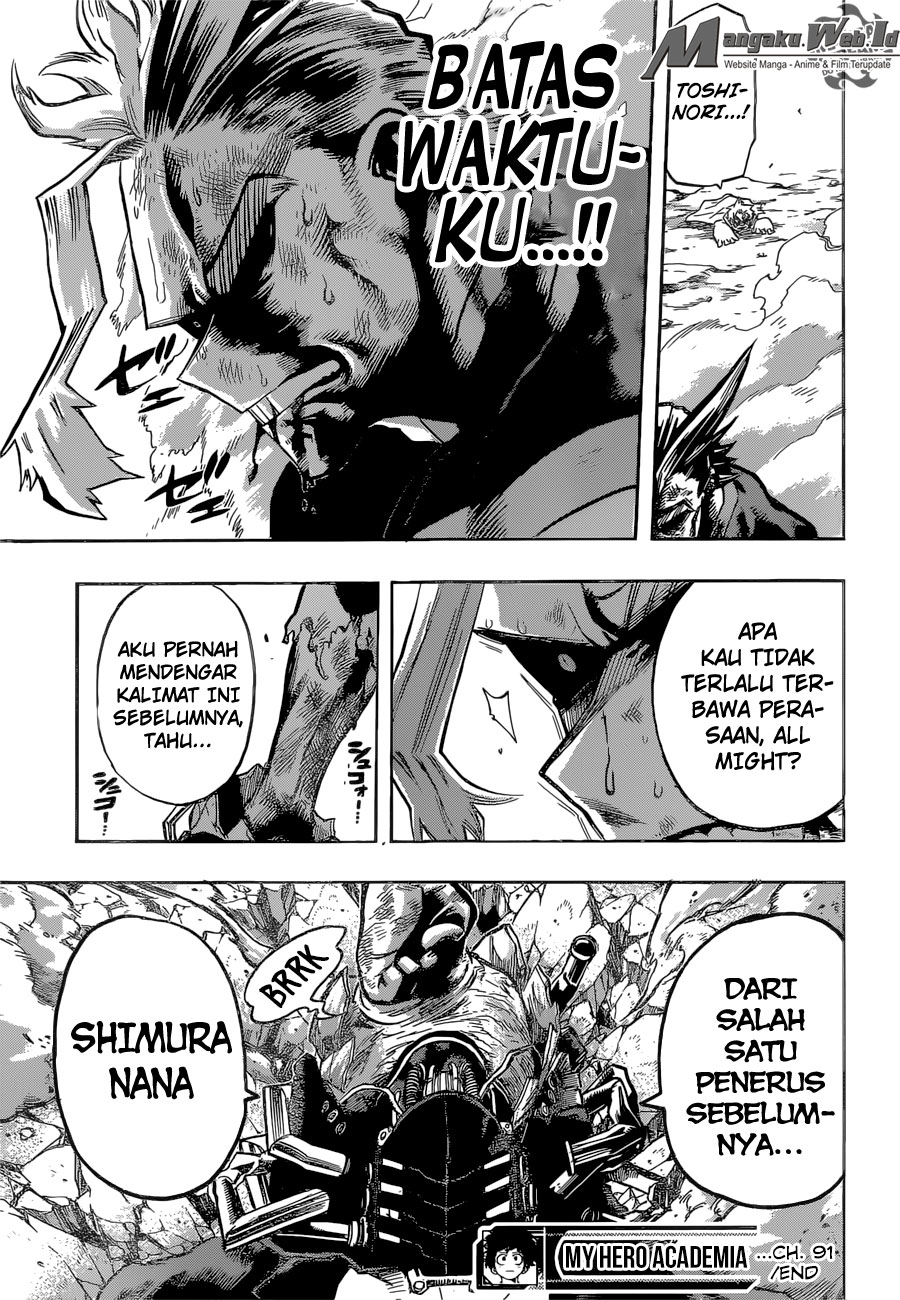 Boku no Hero Academia Chapter 91