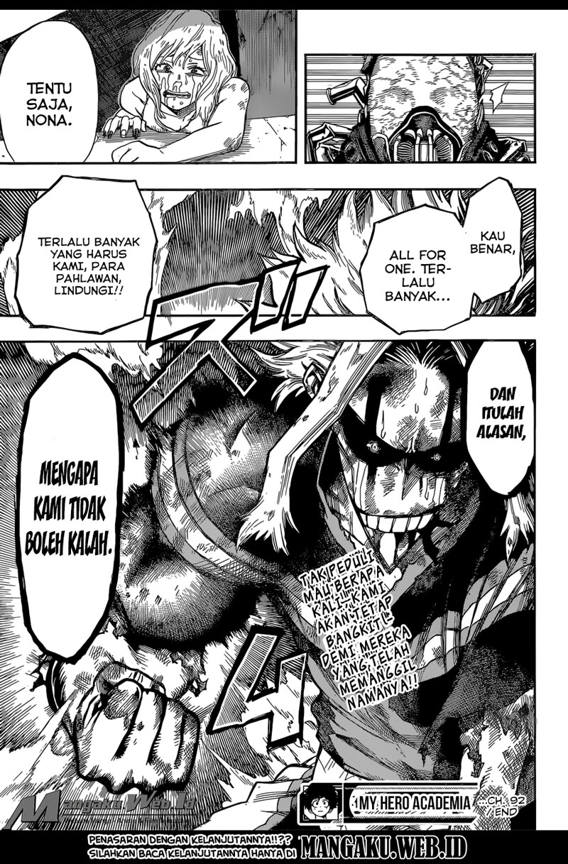 Boku no Hero Academia Chapter 92