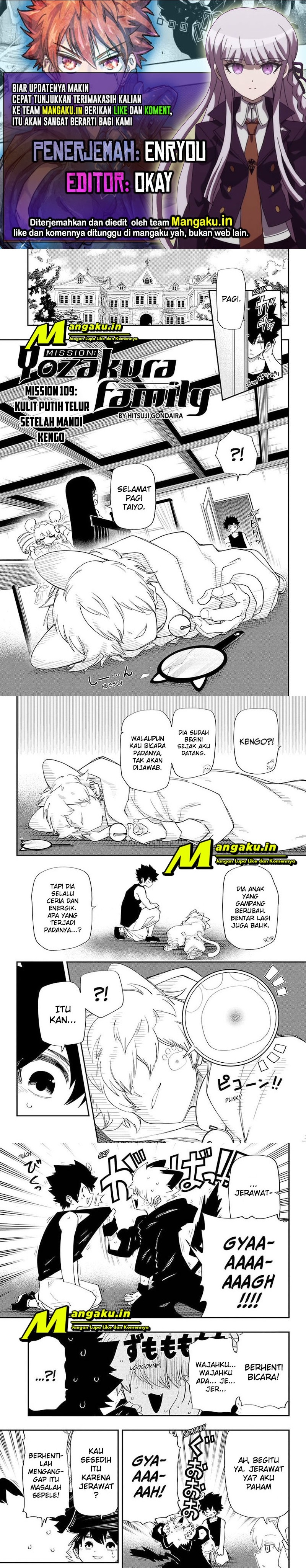 Mission: Yozakura Family Chapter 109