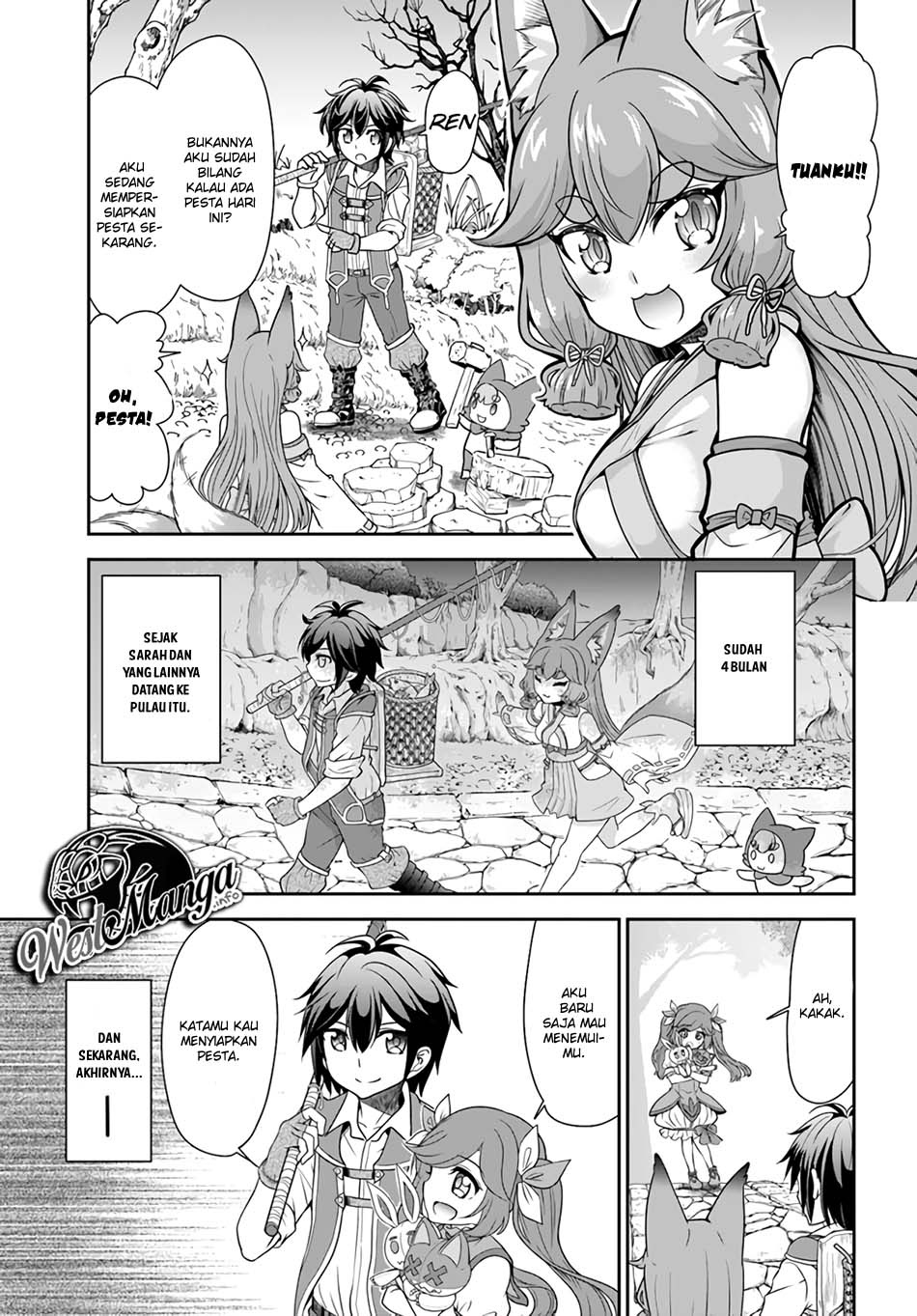 Tenohira Kaitakumura de Isekai Kenkouki ~Fueteku Yome-tachi to Nonbiri Mujintou Raifu~ Chapter 20