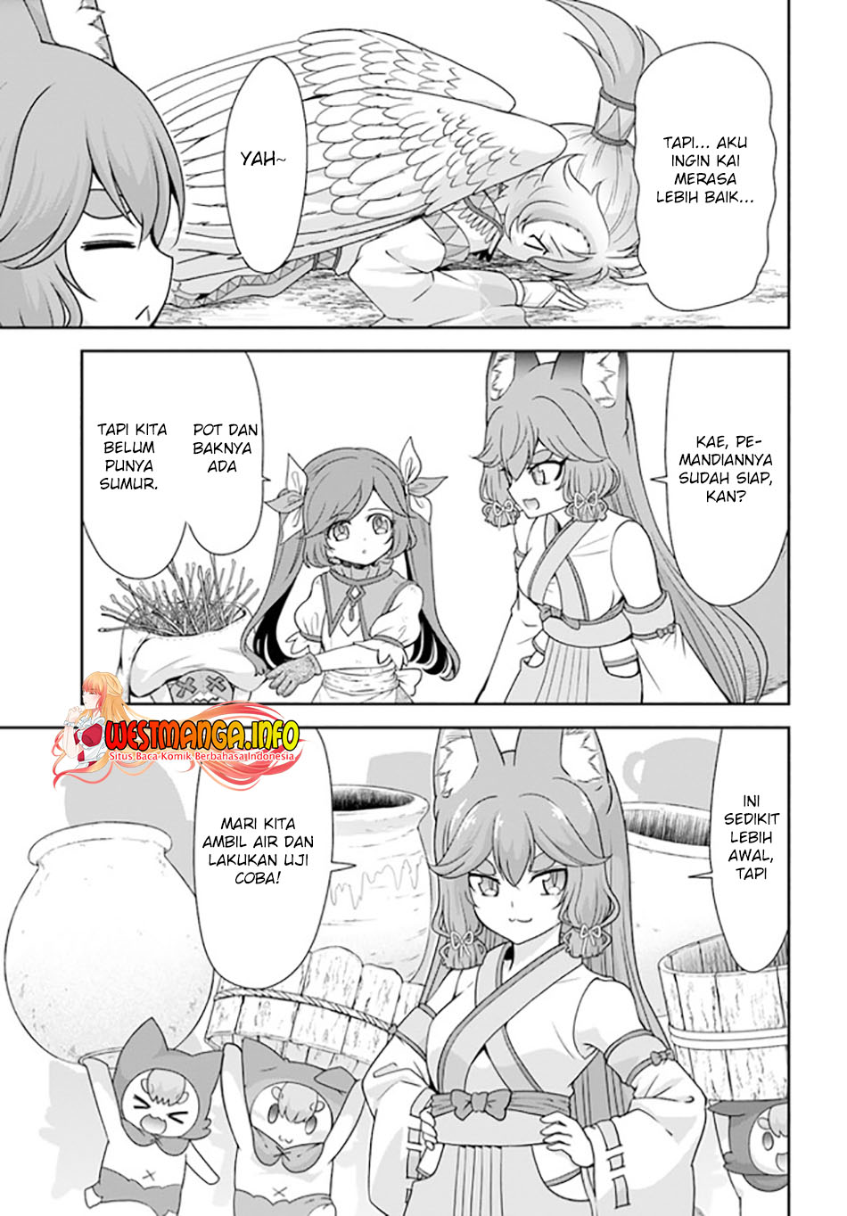 Tenohira Kaitakumura de Isekai Kenkouki ~Fueteku Yome-tachi to Nonbiri Mujintou Raifu~ Chapter 33