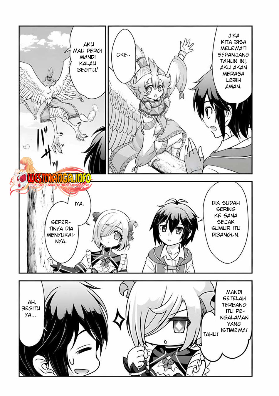 Tenohira Kaitakumura de Isekai Kenkouki ~Fueteku Yome-tachi to Nonbiri Mujintou Raifu~ Chapter 34