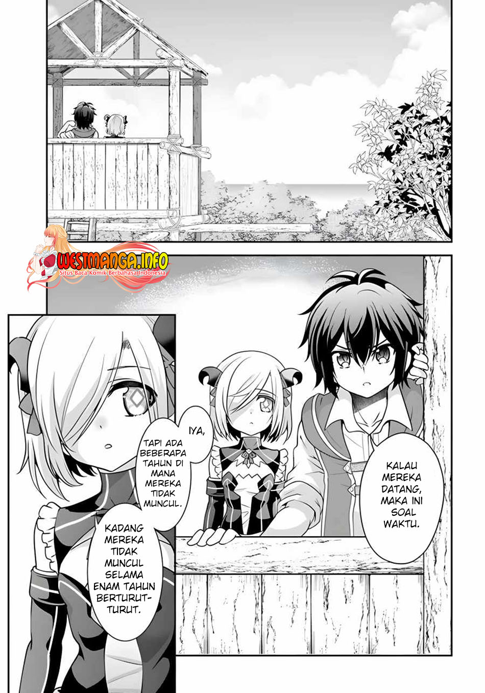 Tenohira Kaitakumura de Isekai Kenkouki ~Fueteku Yome-tachi to Nonbiri Mujintou Raifu~ Chapter 34