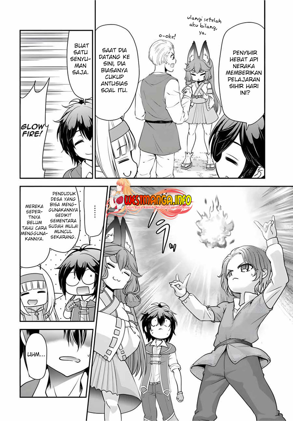 Tenohira Kaitakumura de Isekai Kenkouki ~Fueteku Yome-tachi to Nonbiri Mujintou Raifu~ Chapter 34