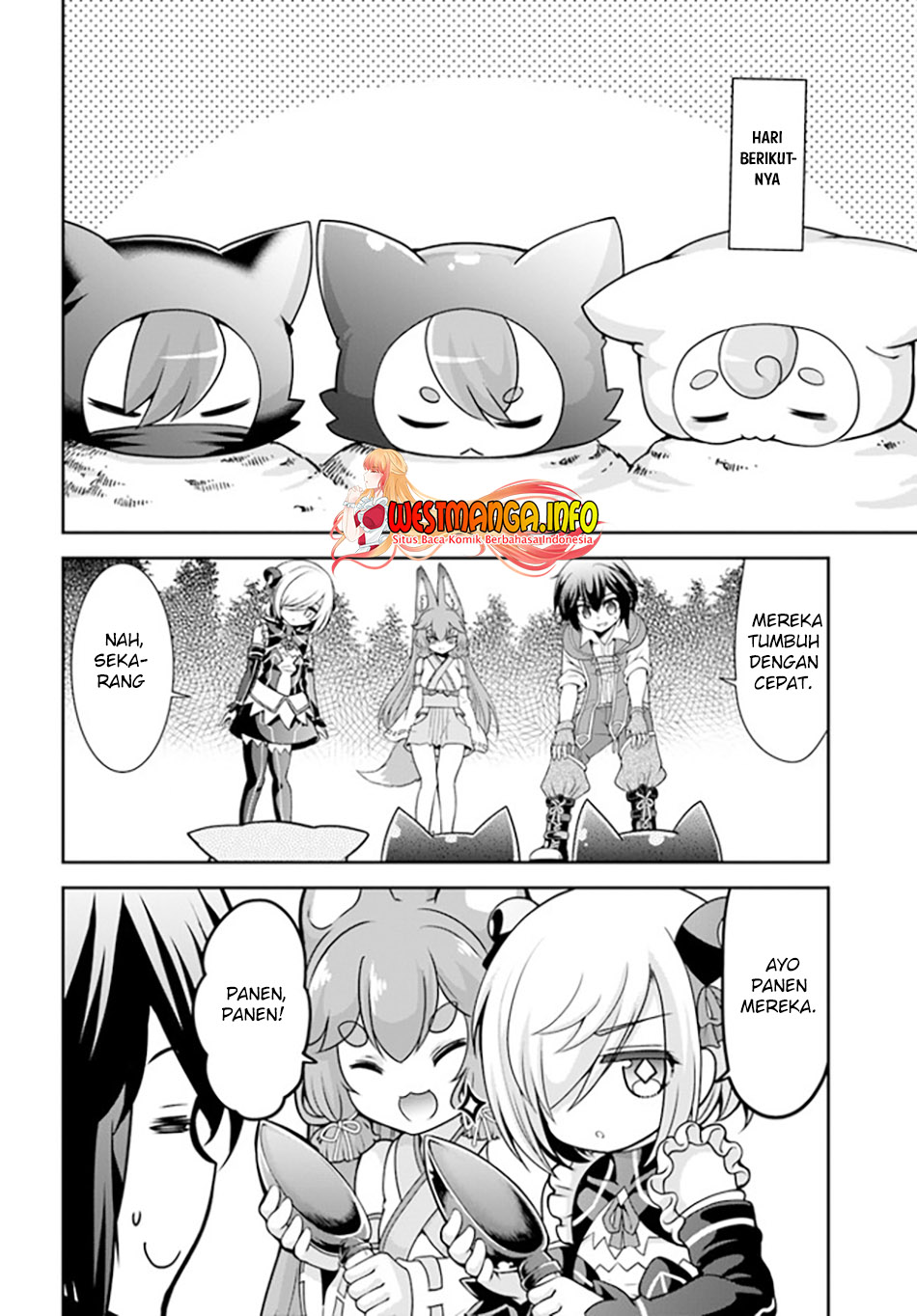 Tenohira Kaitakumura de Isekai Kenkouki ~Fueteku Yome-tachi to Nonbiri Mujintou Raifu~ Chapter 36