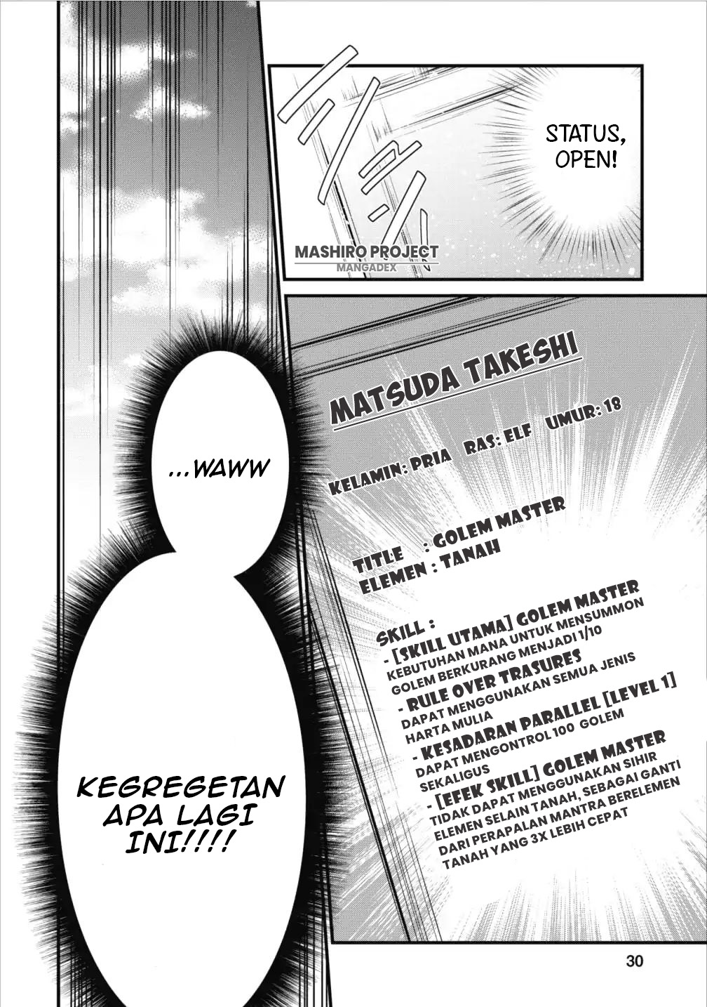 Arafoo Shachiku no Golem Master Chapter 1