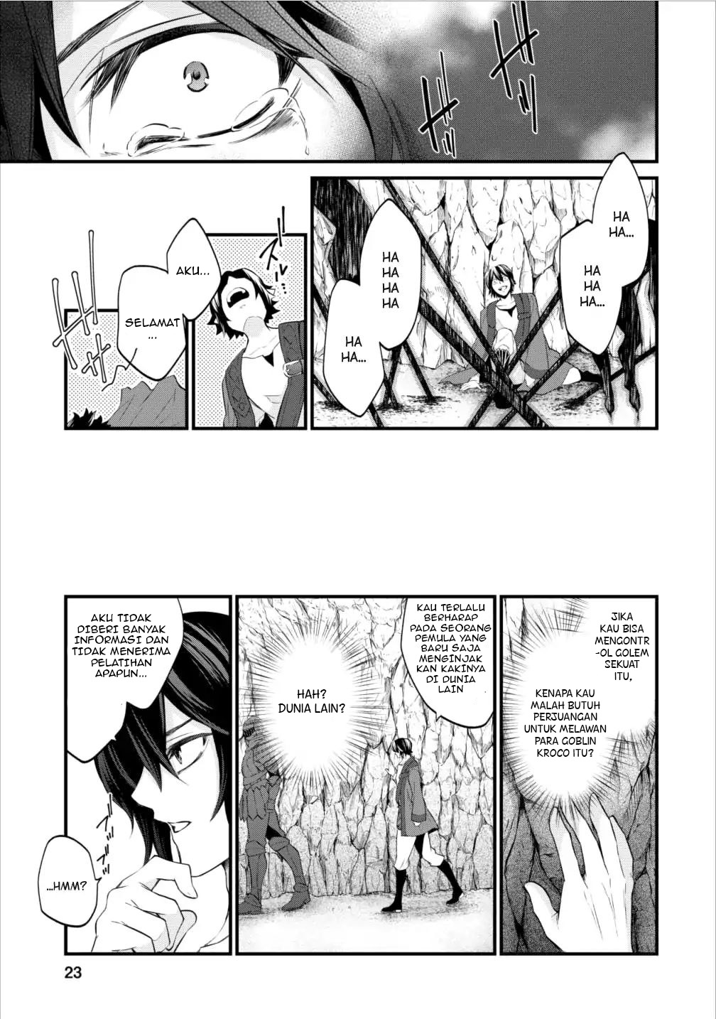 Arafoo Shachiku no Golem Master Chapter 1