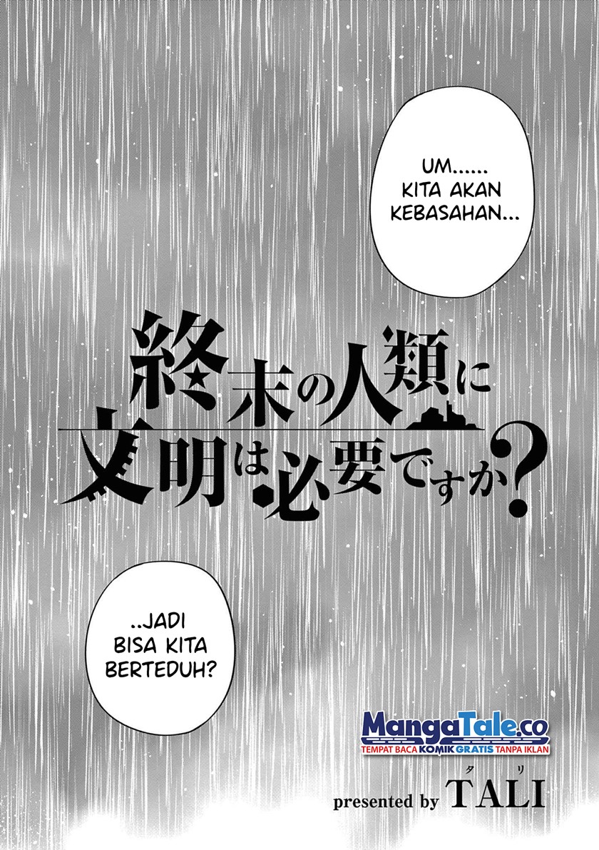 Shuumatsu no Jinrui ni Bunmei wa Hitsuyou desu ka? Chapter 6