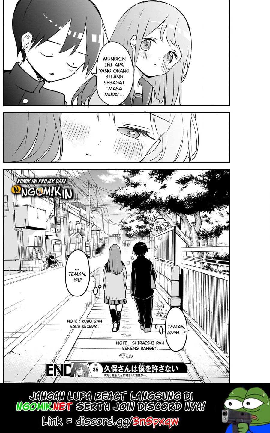 Kubo-san wa Boku (Mobu) wo Yurusanai Chapter 35