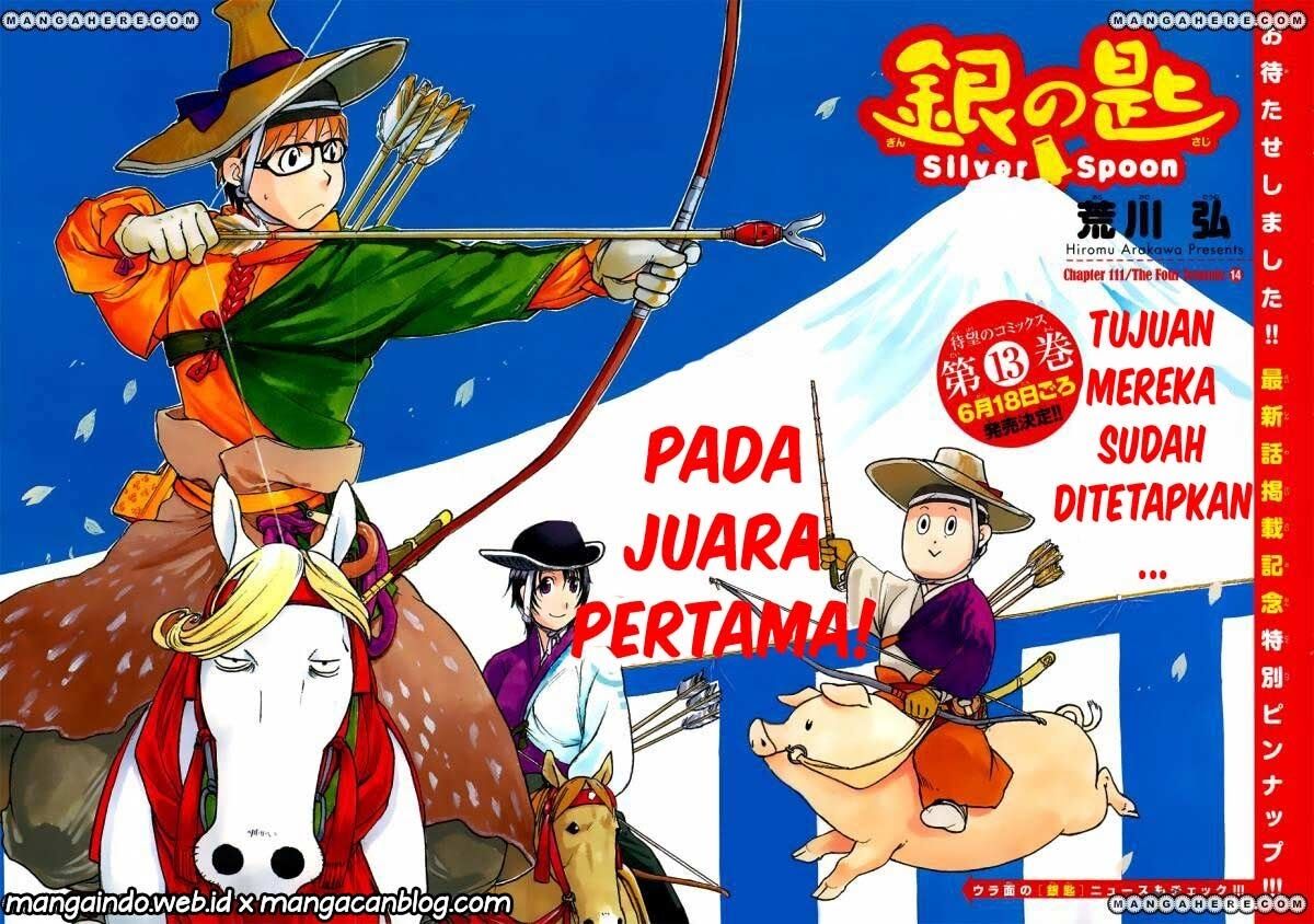 Silver Spoon Chapter 111