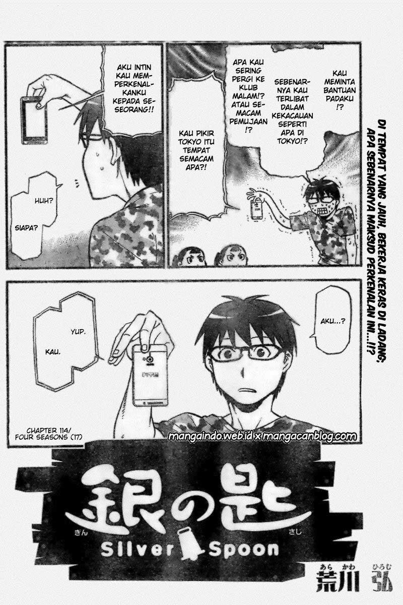 Silver Spoon Chapter 114