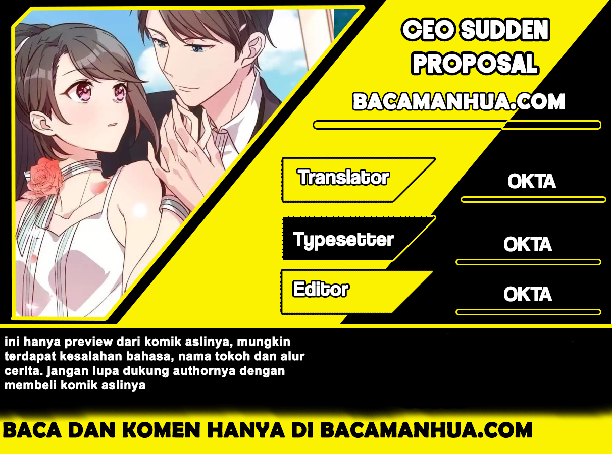 CEO’s Sudden Proposal Chapter 13