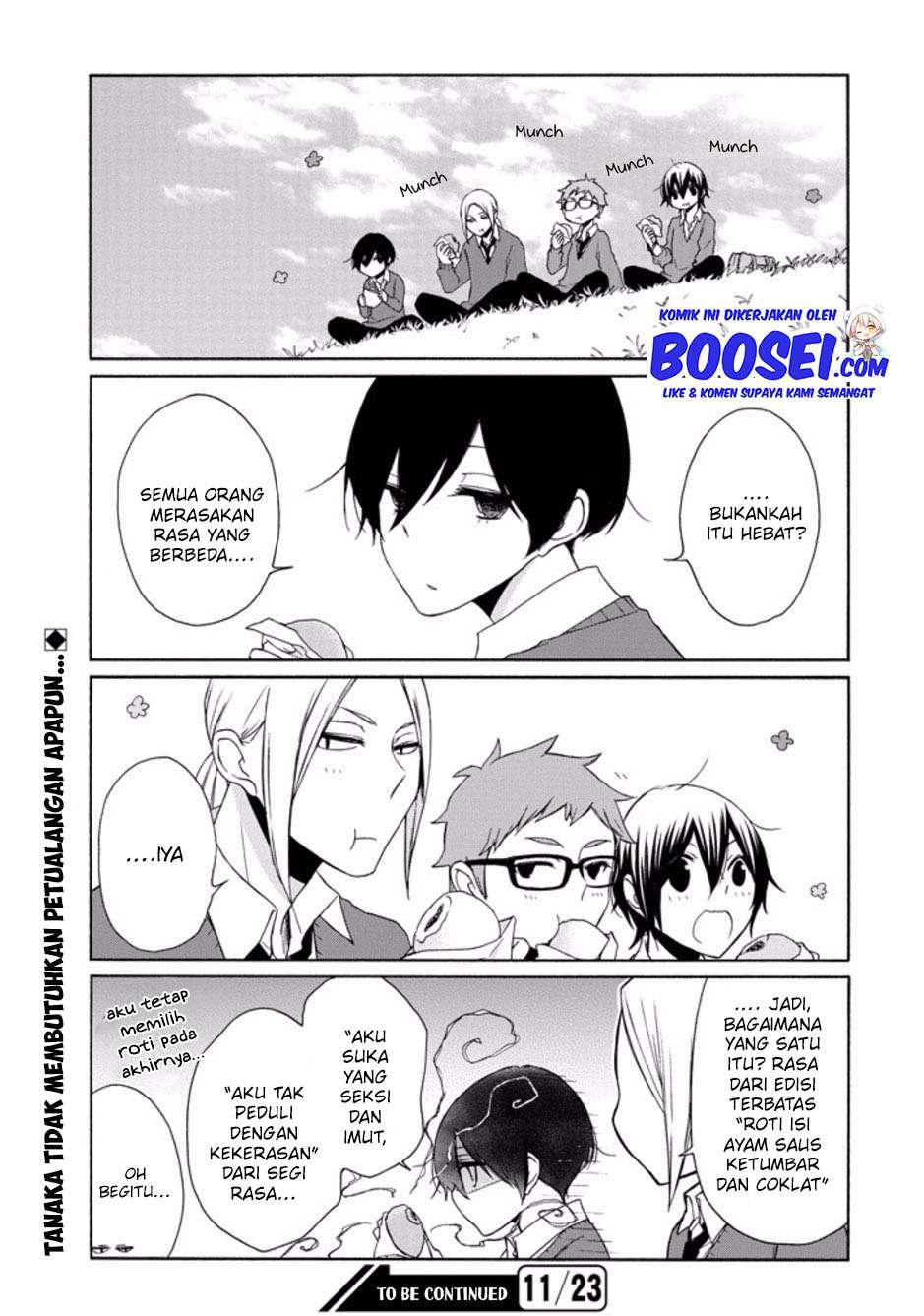 Tanaka-kun wa Itsumo Kedaruge Chapter 101