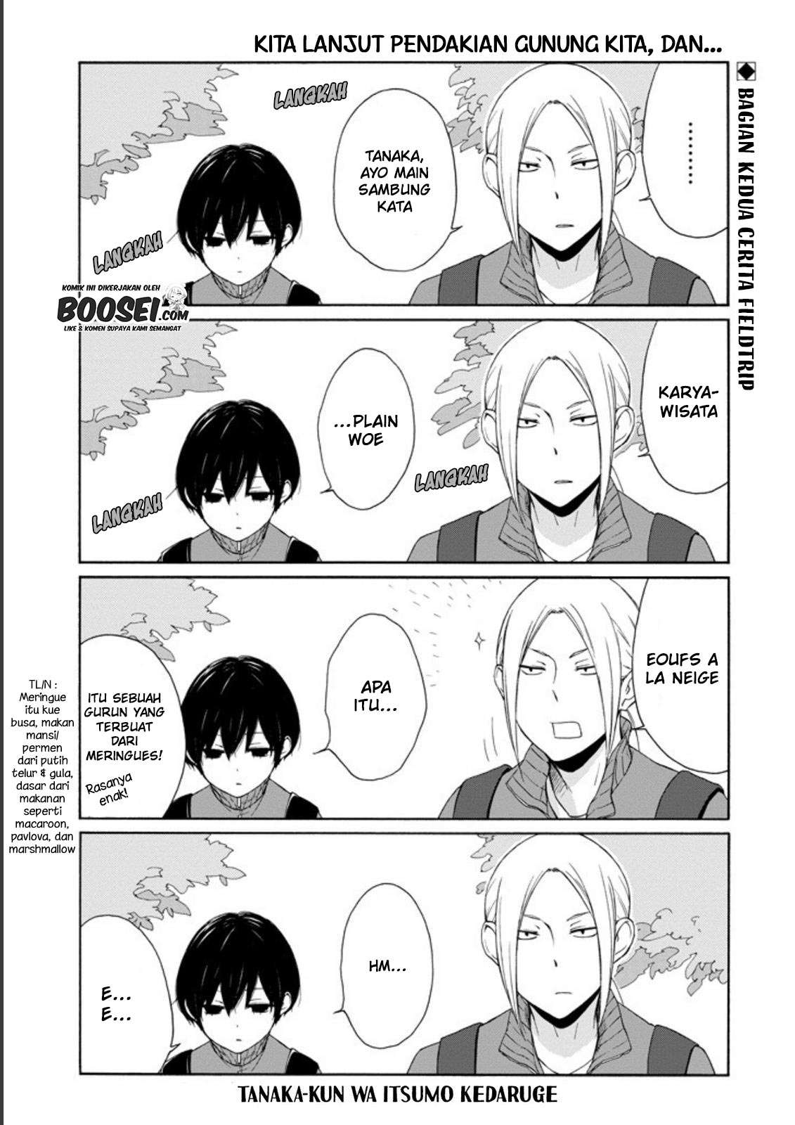 Tanaka-kun wa Itsumo Kedaruge Chapter 55