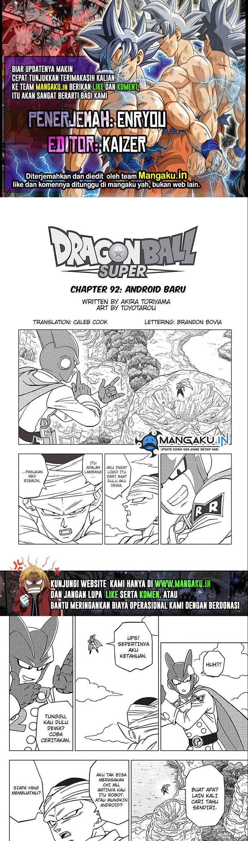 Dragon Ball Super Chapter 92