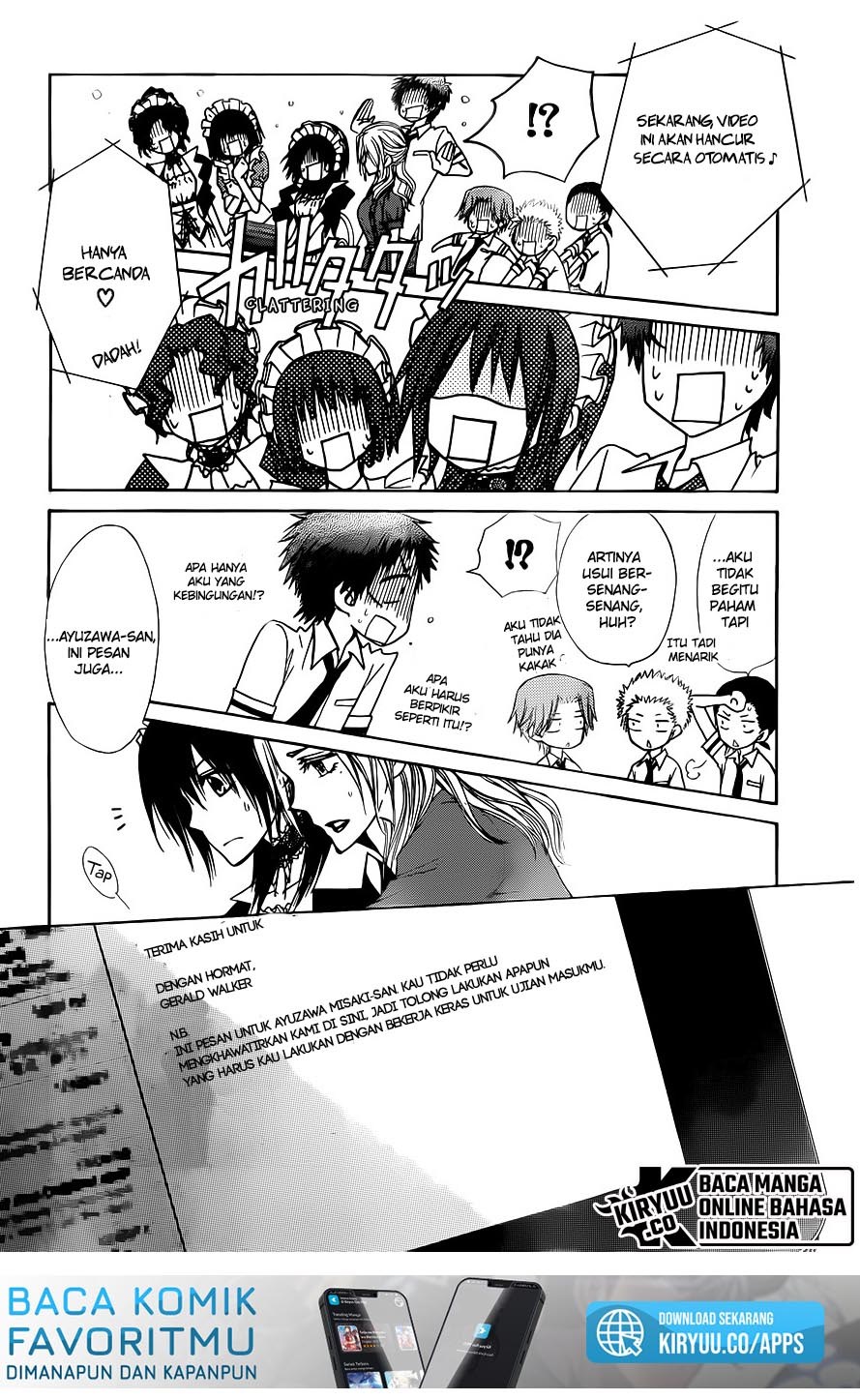 Kaichou wa Maid-sama! Chapter 73