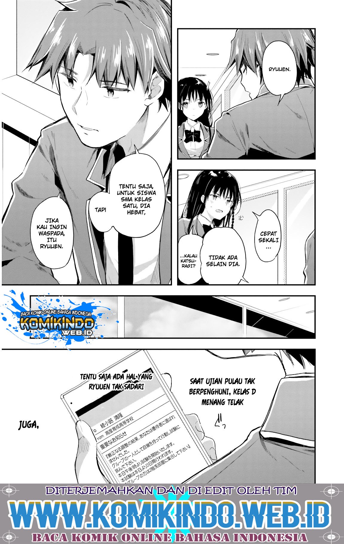 Youkoso Jitsuryoku Shijou Shugi no Kyoushitsu e Chapter 31