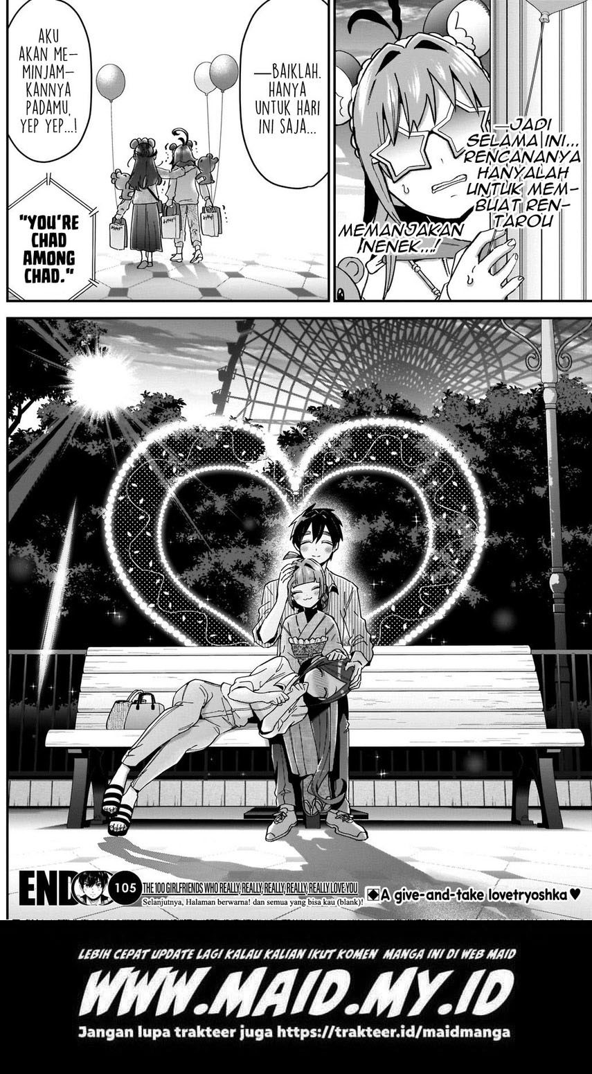 Kimi no Koto ga Dai Dai Dai Dai Daisuki na 100-ri no Kanojo Chapter 105