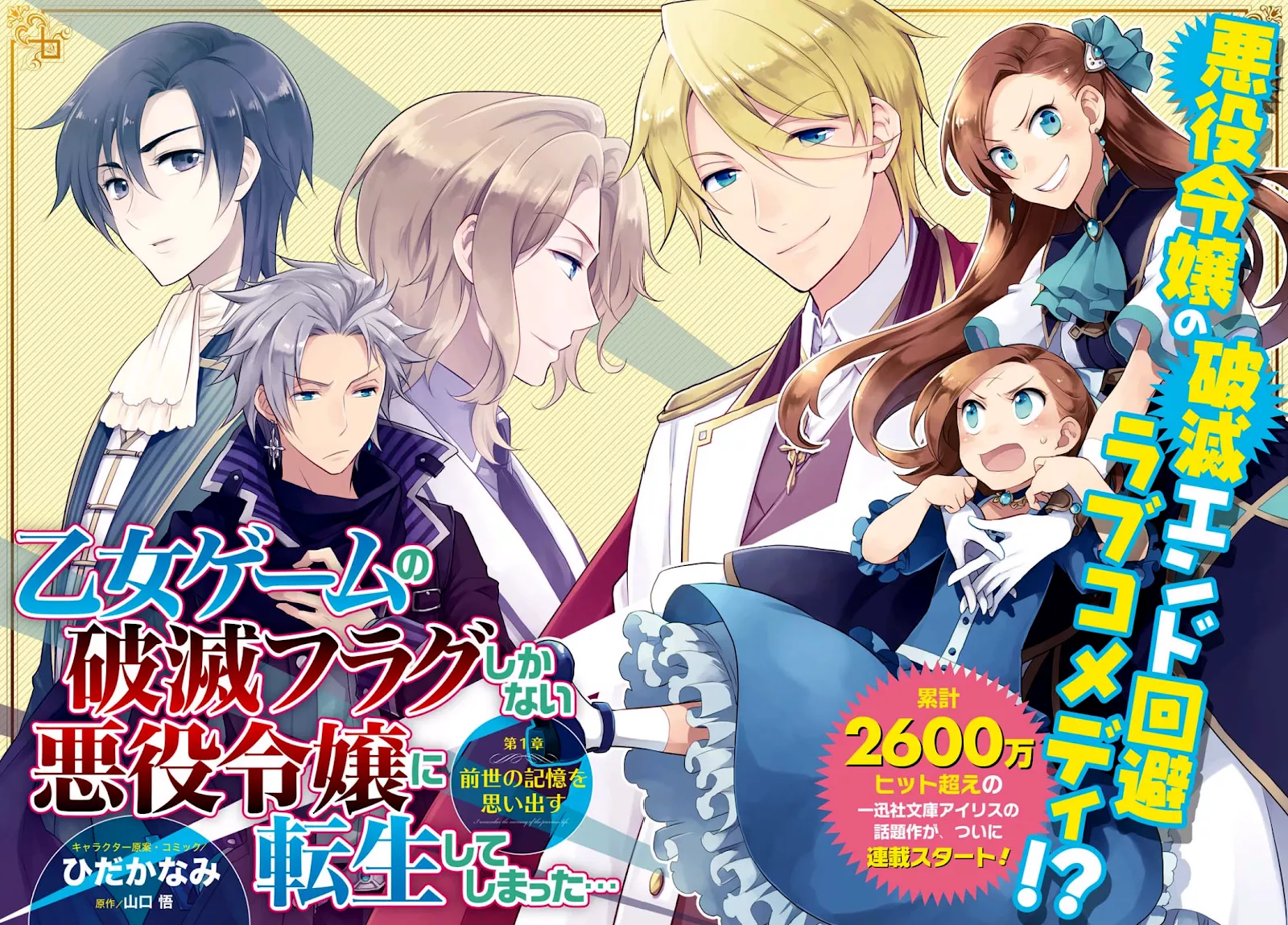 Otome Game no Hametsu Flag shika nai Akuyaku Reijou ni Tensei shite shimatta… Chapter 1