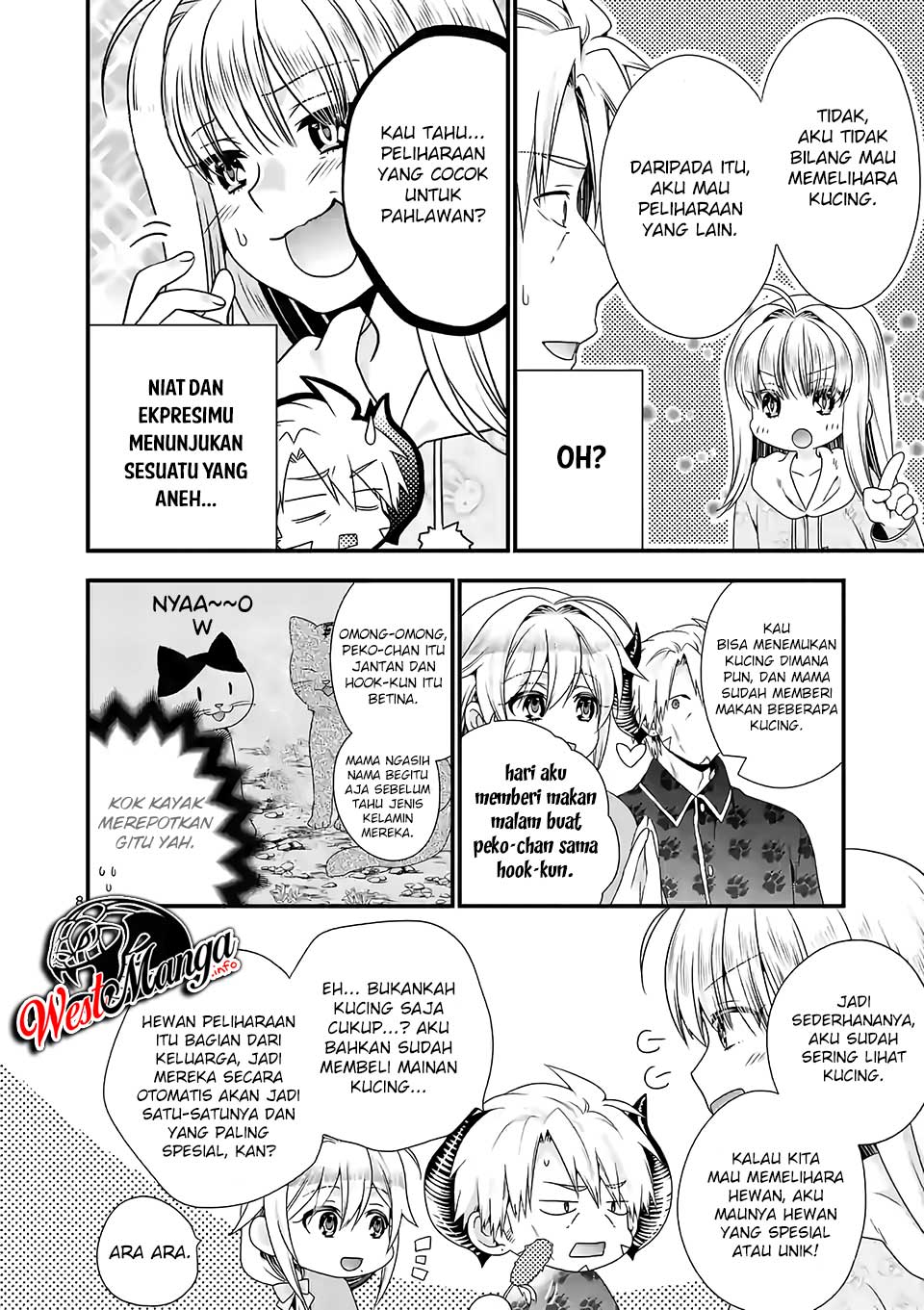 Maou Desu. Onna Yuusha no Hahaoya to Saikon Shita no de, Onna Yuusha ga Giri no Musume ni Narimashita. Chapter 34