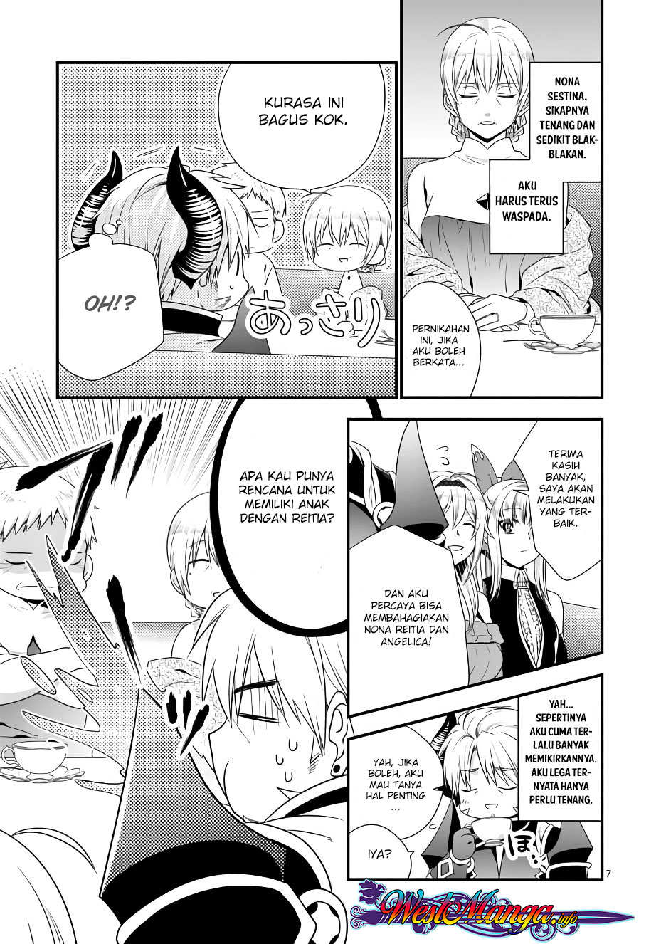 Maou Desu. Onna Yuusha no Hahaoya to Saikon Shita no de, Onna Yuusha ga Giri no Musume ni Narimashita. Chapter 8