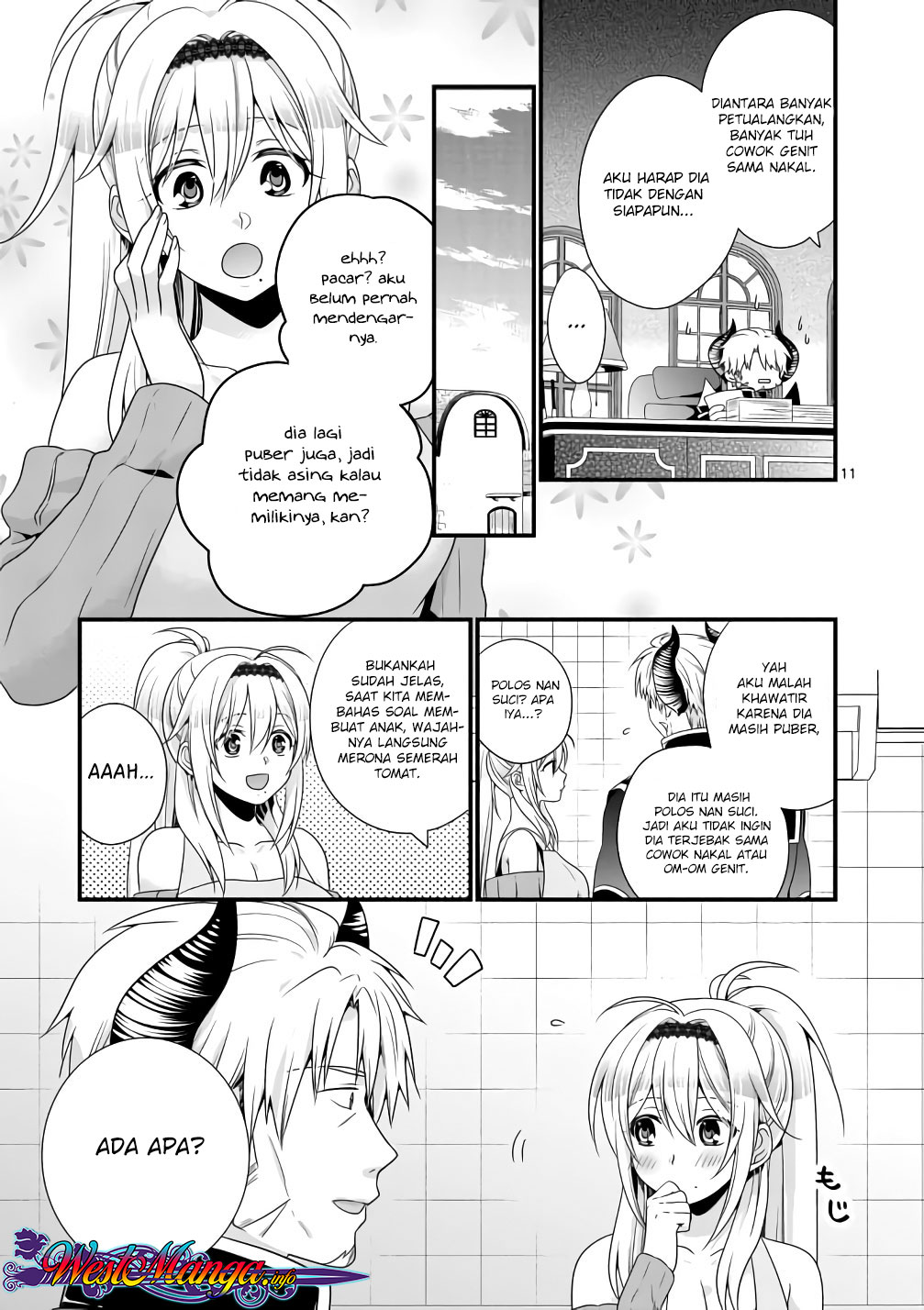 Maou Desu. Onna Yuusha no Hahaoya to Saikon Shita no de, Onna Yuusha ga Giri no Musume ni Narimashita. Chapter 9