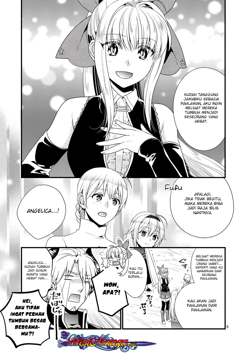 Maou Desu. Onna Yuusha no Hahaoya to Saikon Shita no de, Onna Yuusha ga Giri no Musume ni Narimashita. Chapter 9