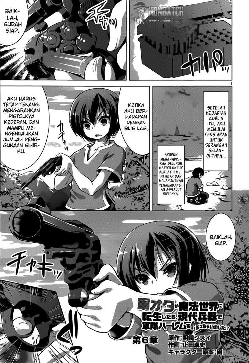 Gunota ga Mahou Sekai ni Tensei Shitara, Gendai Heiki de Guntai Harem o Tsukucchaimashita!? Chapter 6