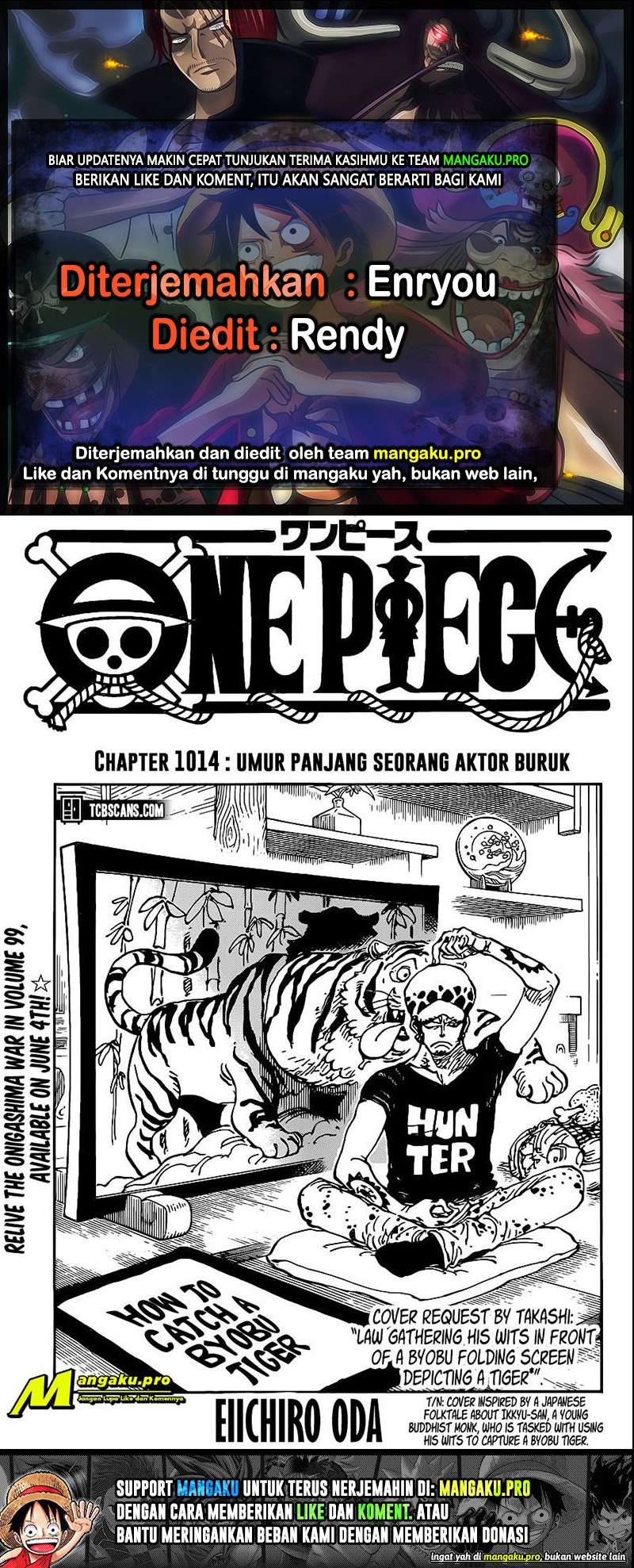 One Piece Chapter 1014